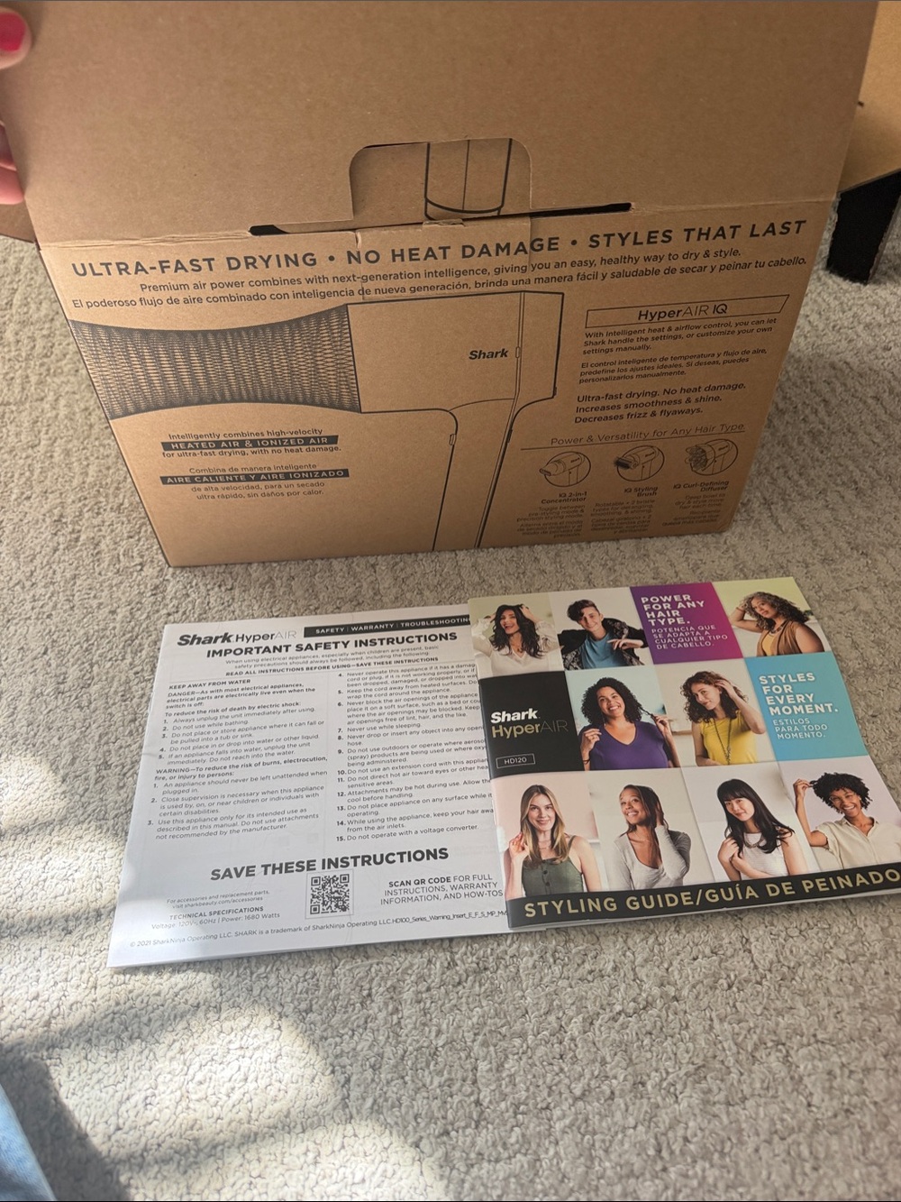 Shark HyperAir Hair Dryer - Brown